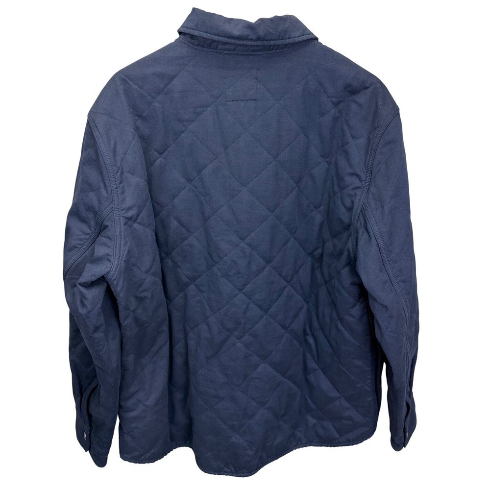Huckberry Flint and Tinder Quilted Shirt Jacket Navy Size XXL Heritage Utility - Picture 3 of 13